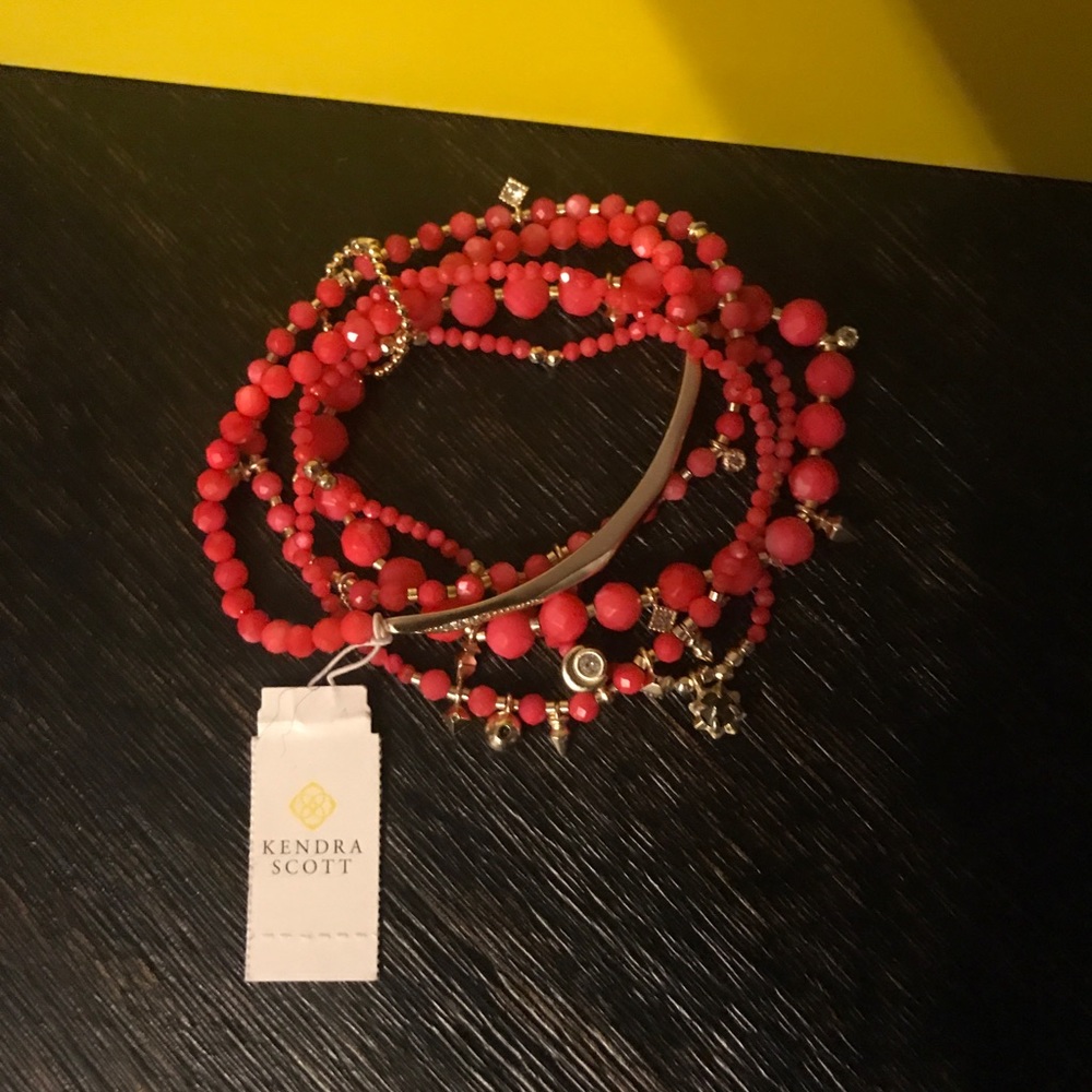 Kendra Scott Red Mother of Pearl supak bracelet - Picture 3 of 4
